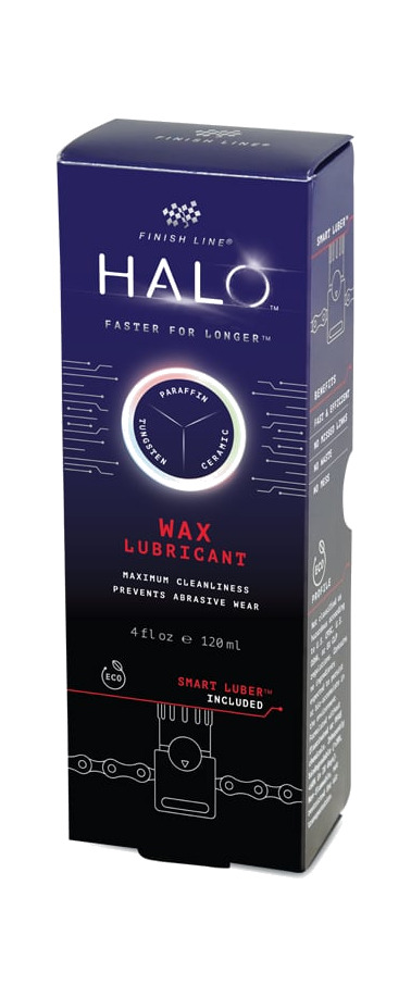 display de 10 unidades de lubricante cera cadena 4 oz halo wax 4 oz + smart lube cera