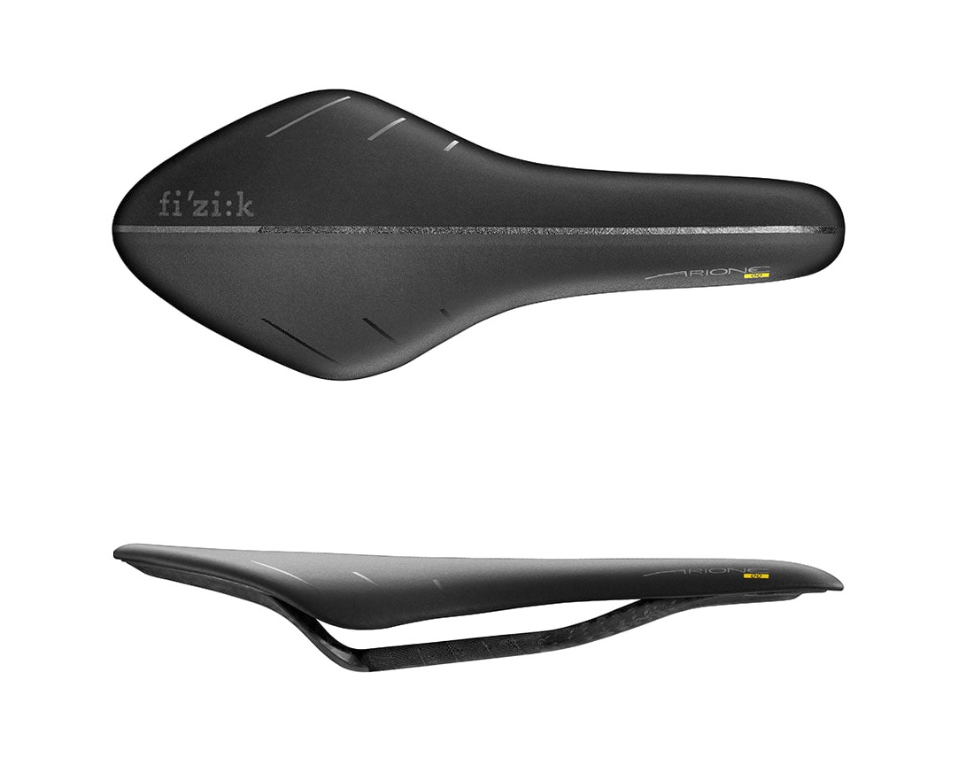 sillín ultraligero para bicicleta bicolor arione 00 black/antrachite carbon braided 130mm