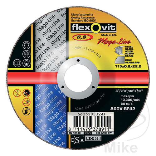 disco de corte 115 x 0.8 22.2 a60v-bf42