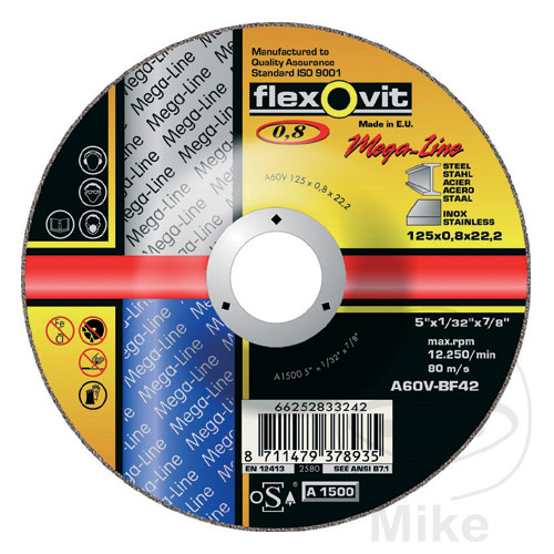 disco de corte 125x0.8x22.2 a60v-bf42
