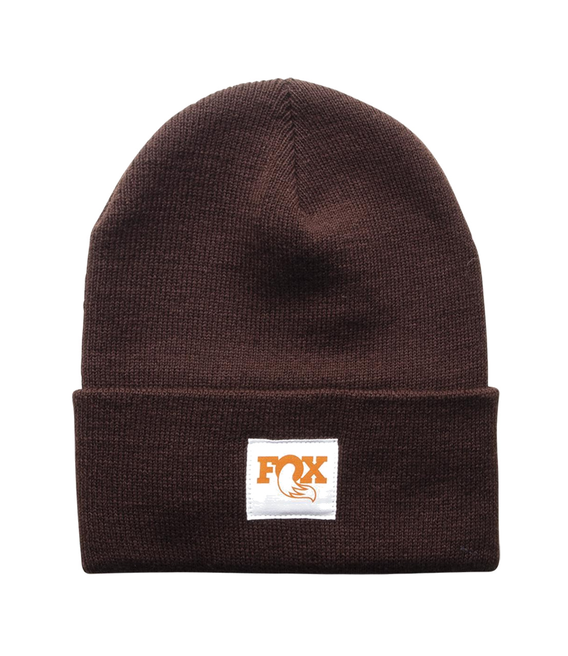 gorro de punto fox fold over beanie