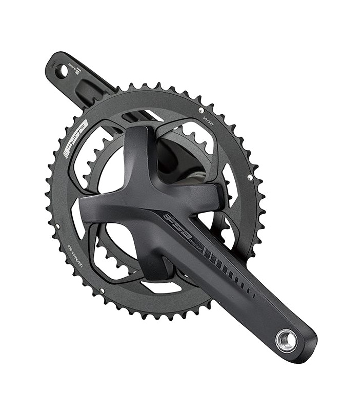 juego de bielas y platos para bicicleta gravel con sistema, aluminio omega 19 mm dm 50x34d 12v agx megaexo