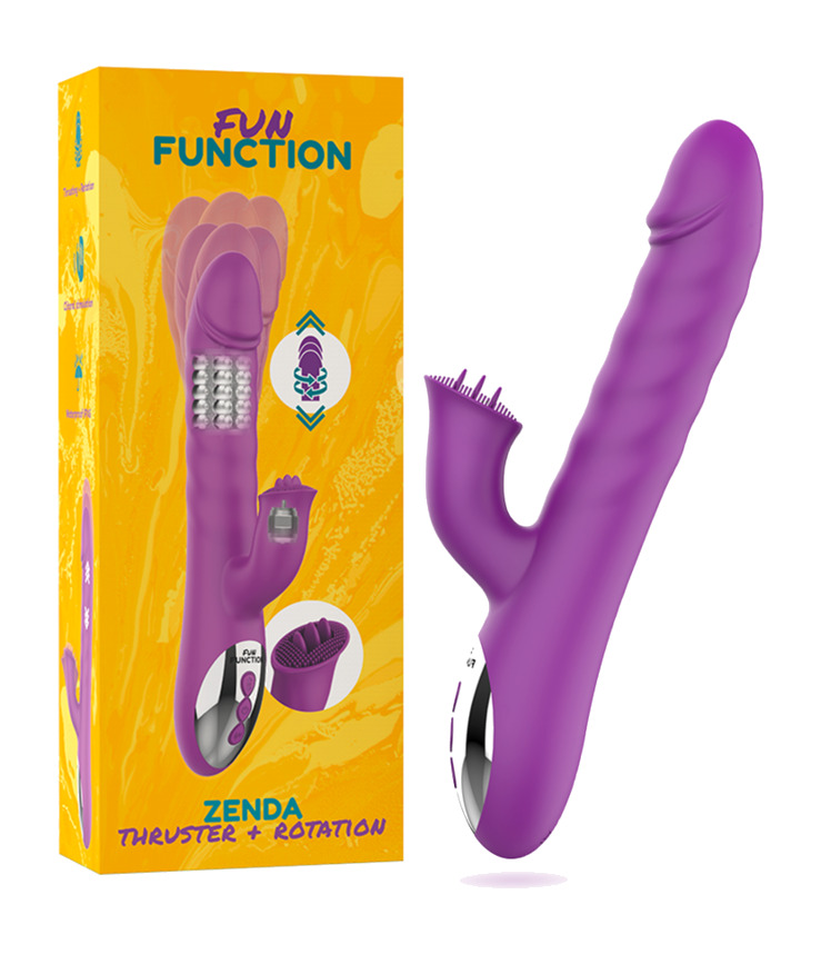 vibrador con empuje y rotación zenda
