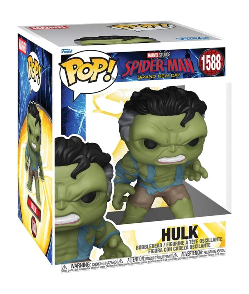 figurină de vinil de colecție pop super marvel spiderman brand new day hulk