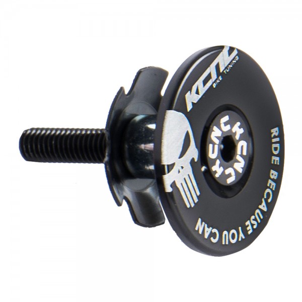 tapa dirección logo con araña aheadset cap kit ii 1-1/8 skull
