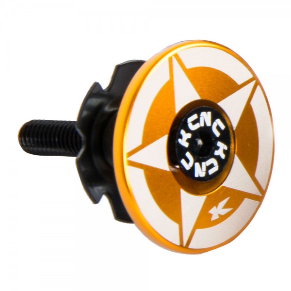 tapa dirección logo con araña aheadset cap kit ii 1-1/8 star