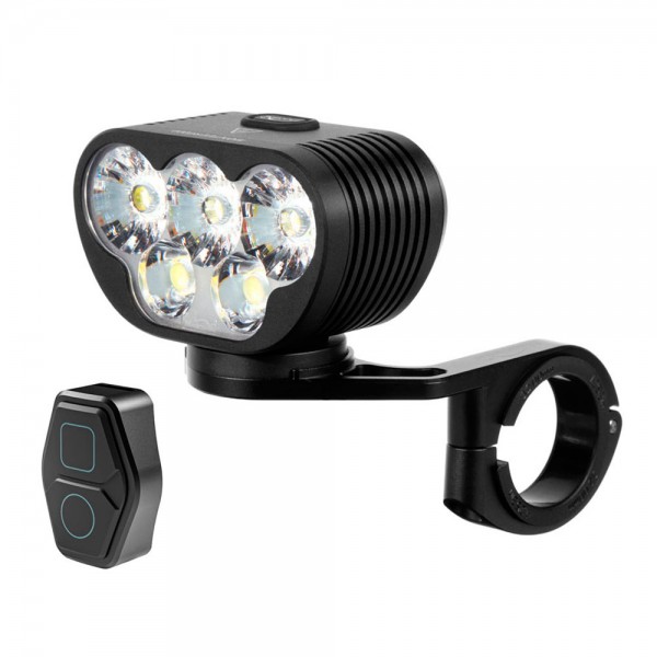 luz delantera bicicleta monteer 8000s galaxy v2 remote version