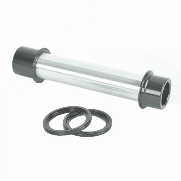 eje con adaptadores y guardapolvos para buje nexo boost mtb center lock 15x110 mm