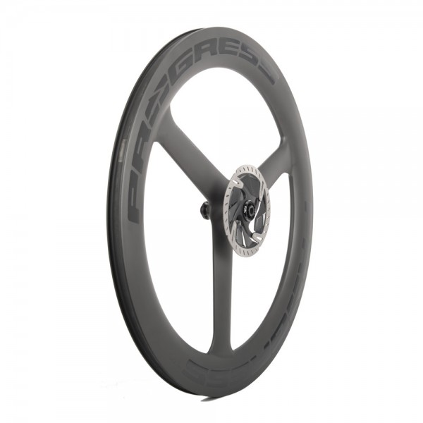 rueda delantera bicicleta a-7f disc 3-spoke carbon 12x100