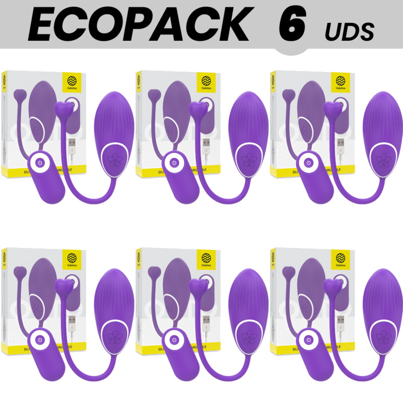 confezione da 6 vibratori con telecomando ecopack otto-click-play