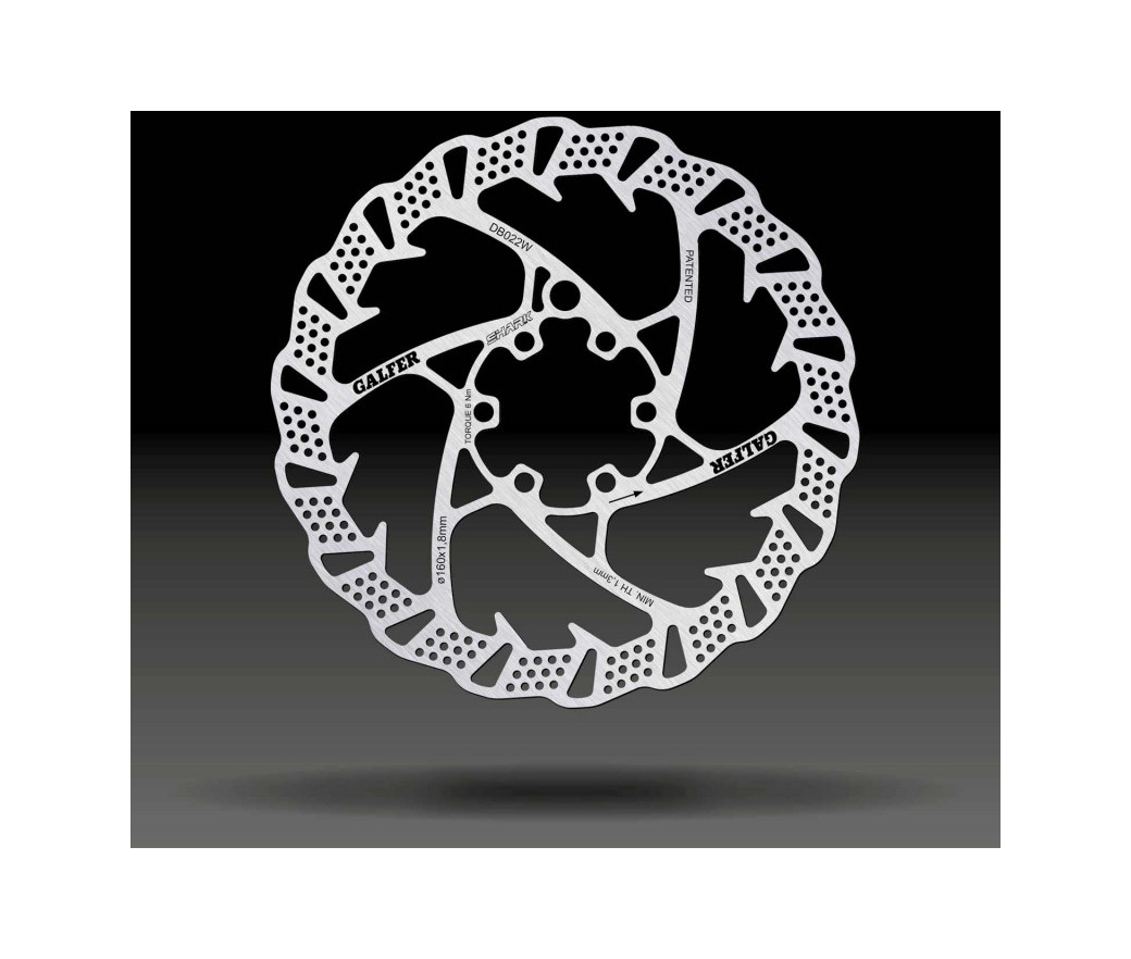 disco de freno montaña mtb shark ø160x1.80 mm