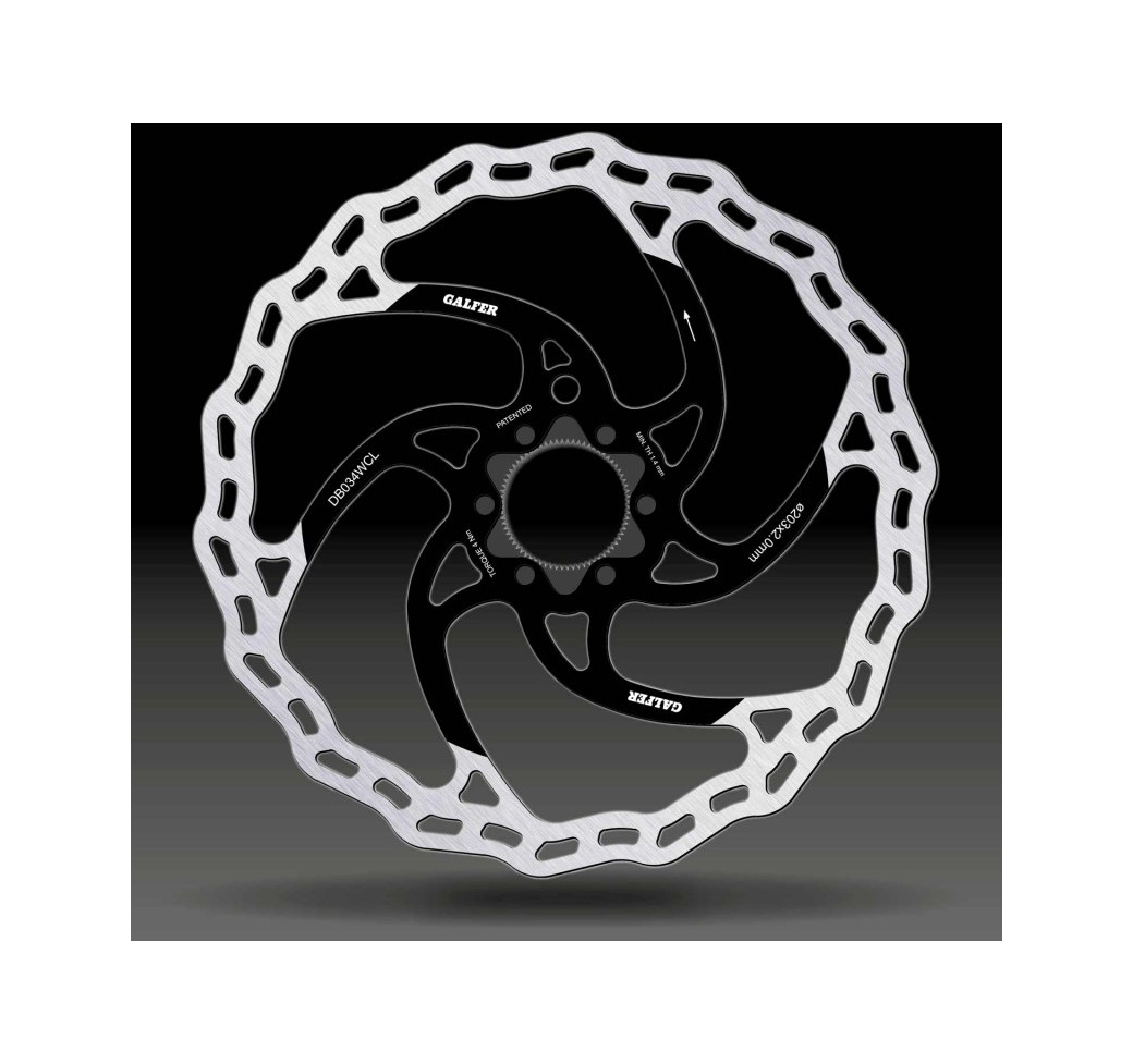 disco de freno ondulado mtb center-lock ø 203x2.00 mm