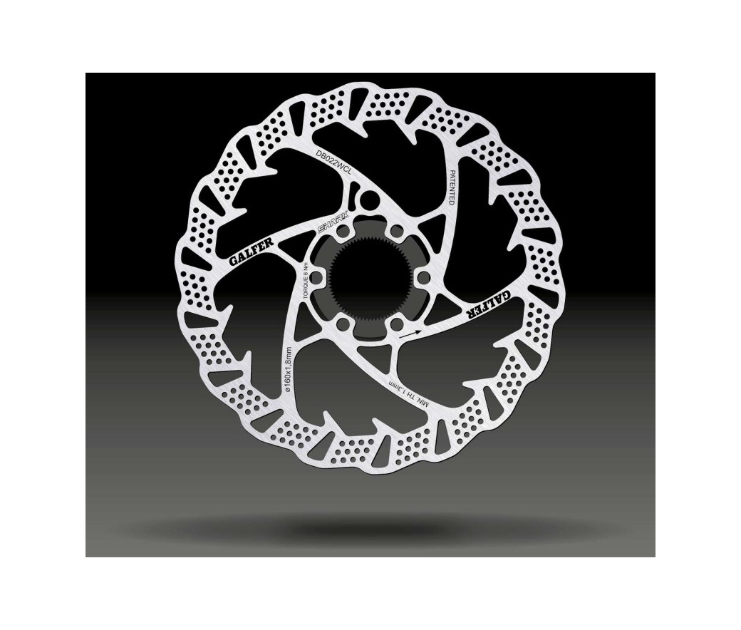 disco de freno bicicleta mtb disc shark ø160 x 2.00mm  center-lock