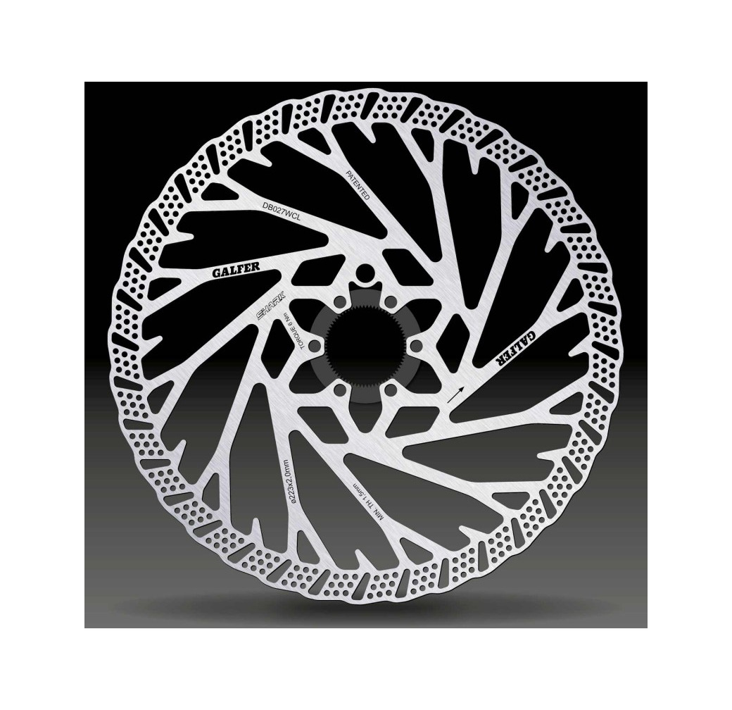 disco de freno bicicleta mtb disc shark ø223 x 2.00mm  center-lock