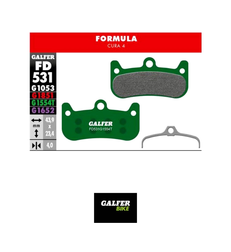 pastillas de freno mtb brake pad formula cura 4 - fd531g pro g1554