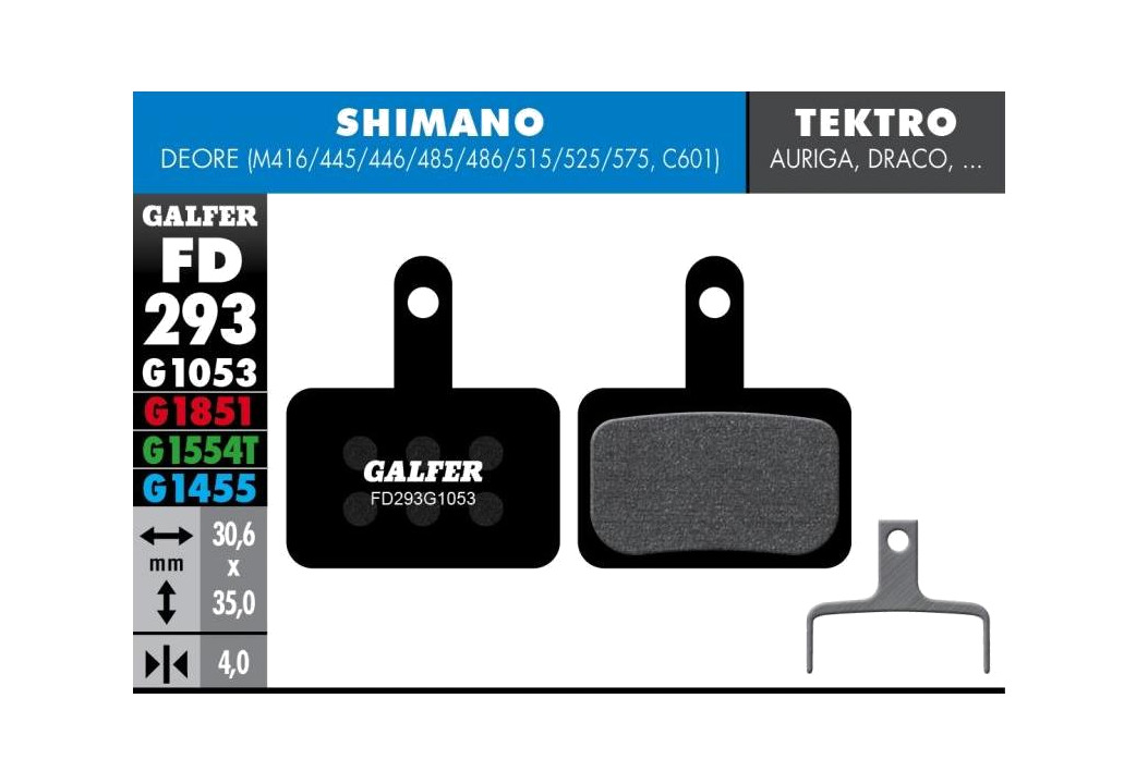 pastillas de freno para bicicleta de montaña con disco de freno galfer
