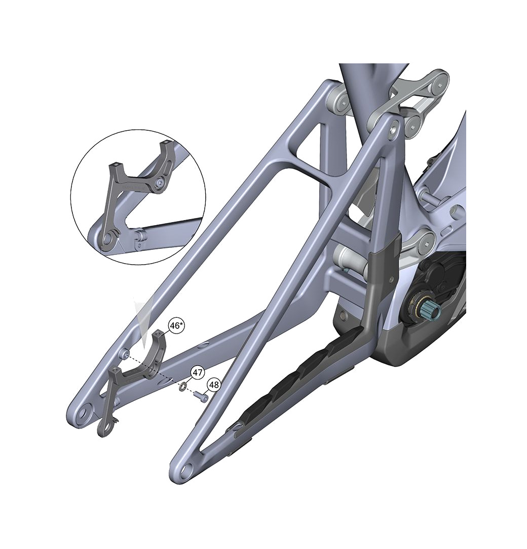 kit de montaje para freno e-bike e-riot cf