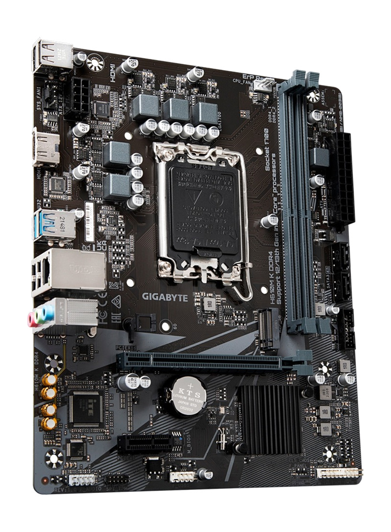 placa base micro atx para intel h610m k ddr4 lga1700