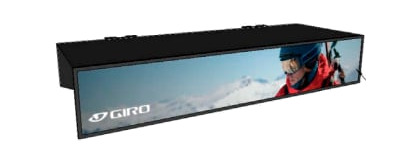 repisa de plástico para expositores lg shelf