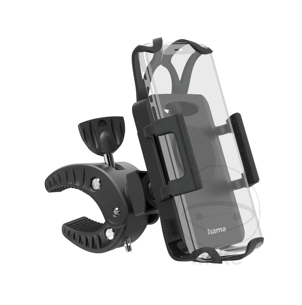 soporte universal giratorio para móvil de bicicleta hama strong giratorio 360º