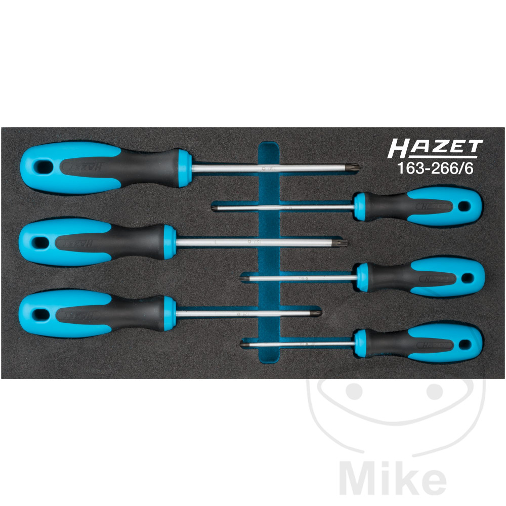 kit 6 destornilladores con inserto para carro de herramientas