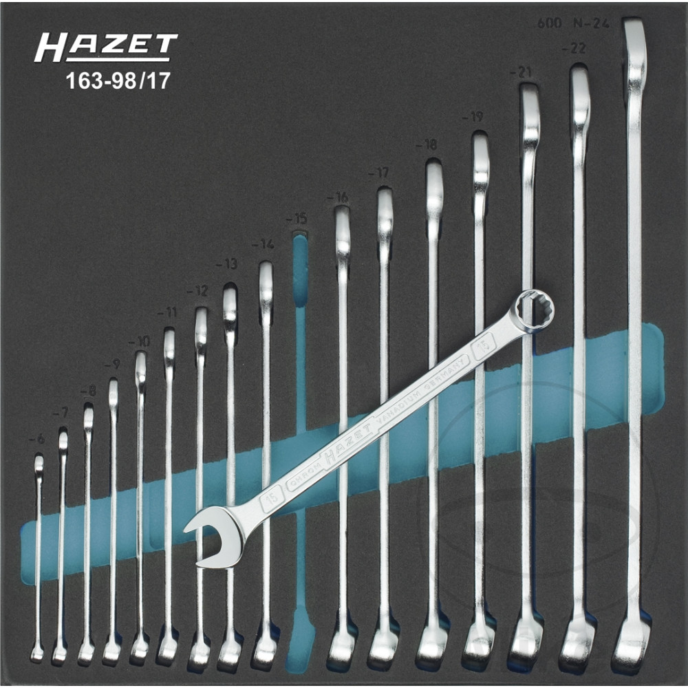 kit 17 herramientas con inserto para carro de herramientas