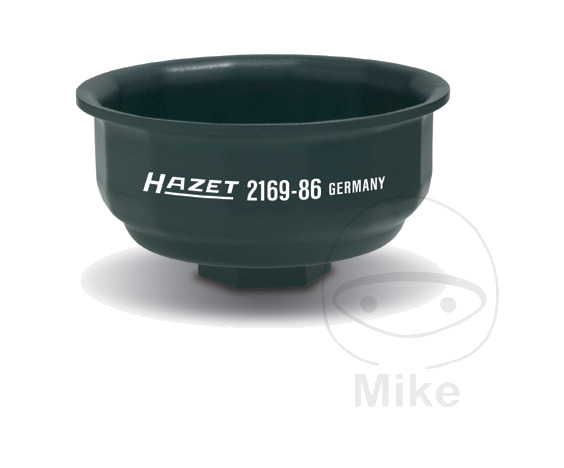 llave para desmontar filtro de aceite con perfil de ranuras hazet 86 mm