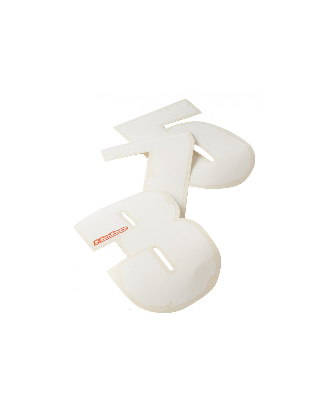 juego numeros adhesivos dorsal 10u. 140mm x 84mm nº1