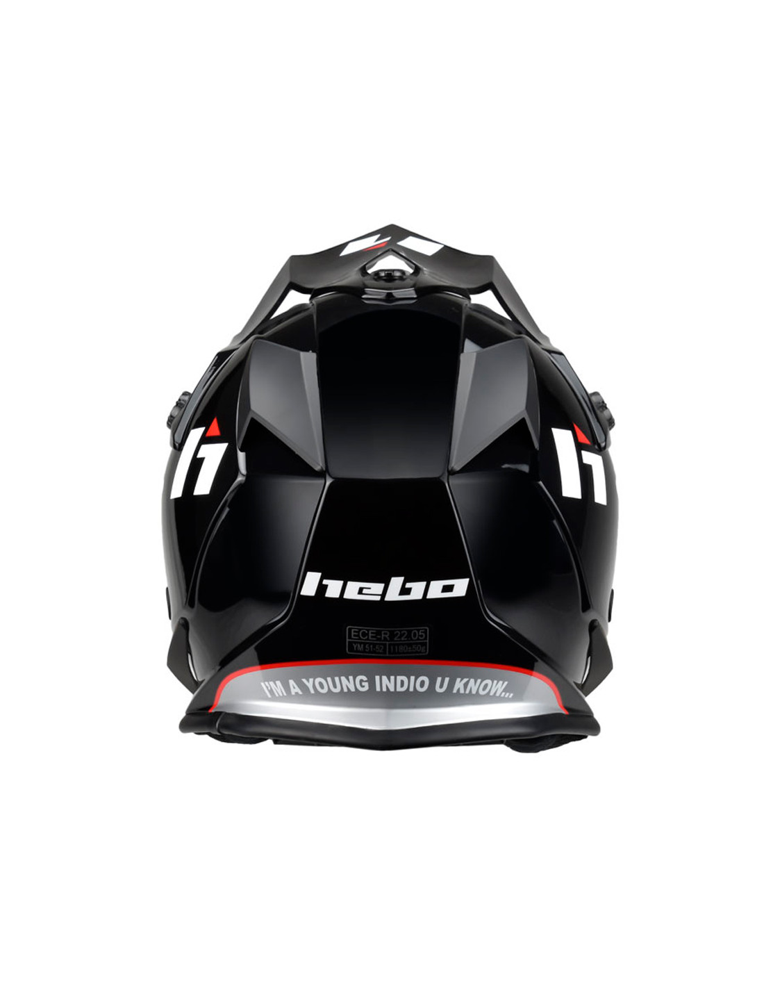 HEBO Casco integral motocross junior MX PT13 - Imagen 6 de 10