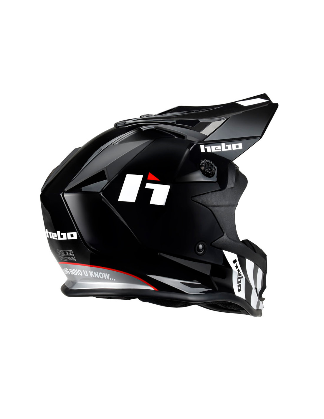 HEBO Casco integral motocross junior MX PT13 - Imagen 7 de 10