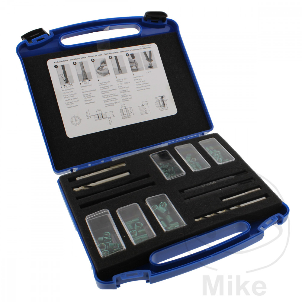 Kit Réparation Filetage Helicoil 88 Pièces - M6/M8/M10 Pour Moteur Voiture