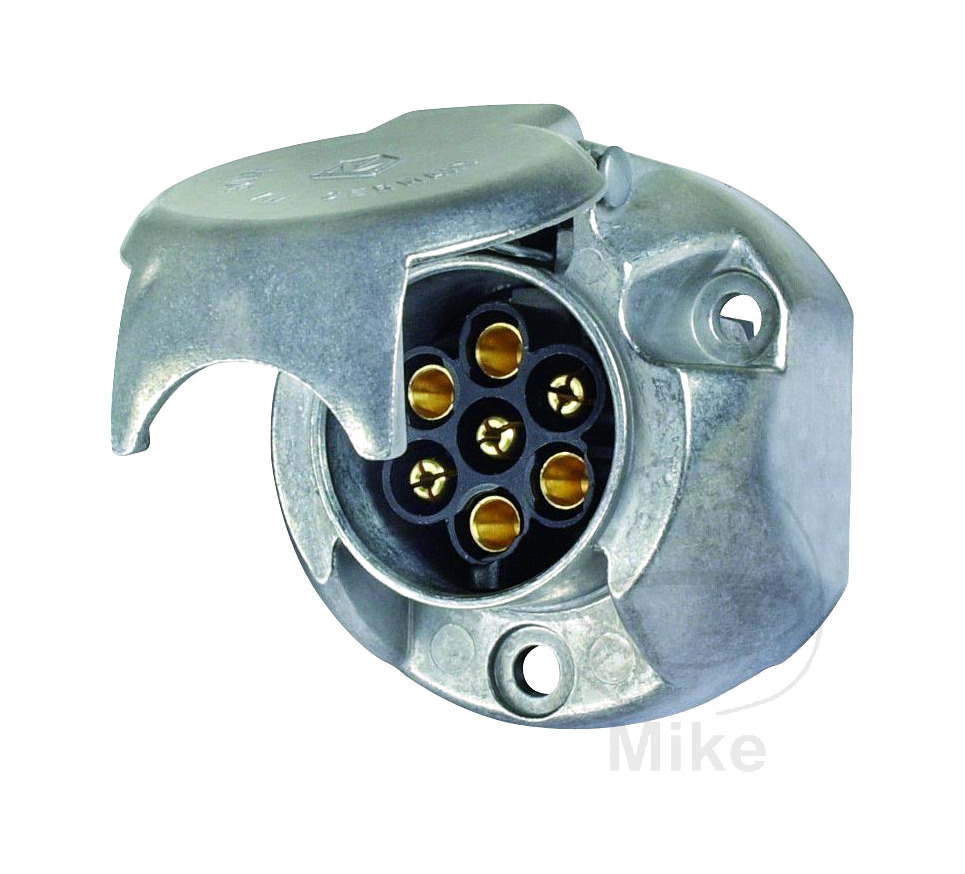 conector enchufe remolque 7 polos aluminio 12v