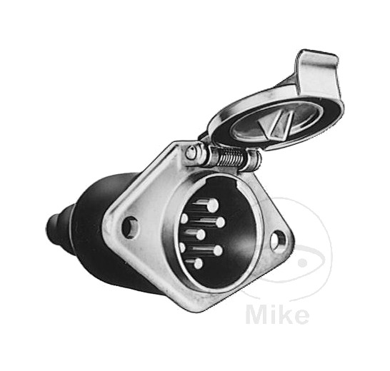 conector enchufe remolque 7 polos aluminio 24v