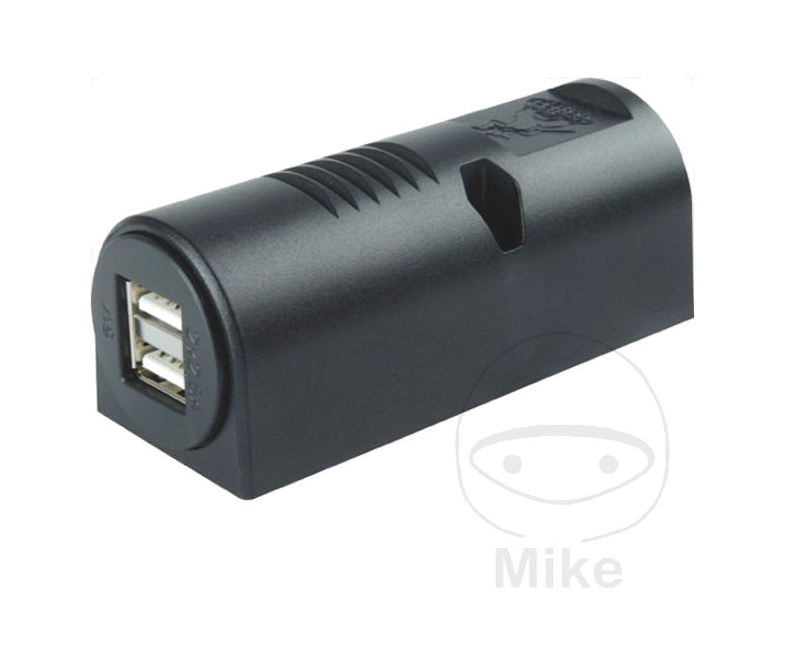 enchufe doble usb atornillable 2x2500 ma