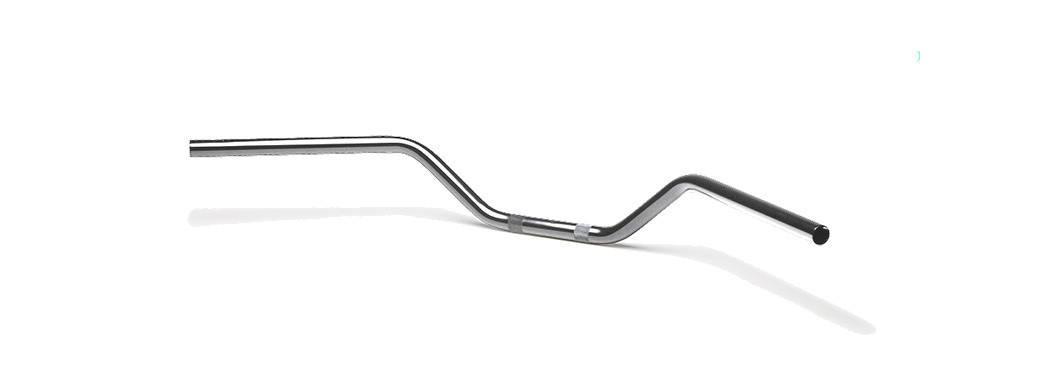 manillar cromado pro l14 22mm flat track