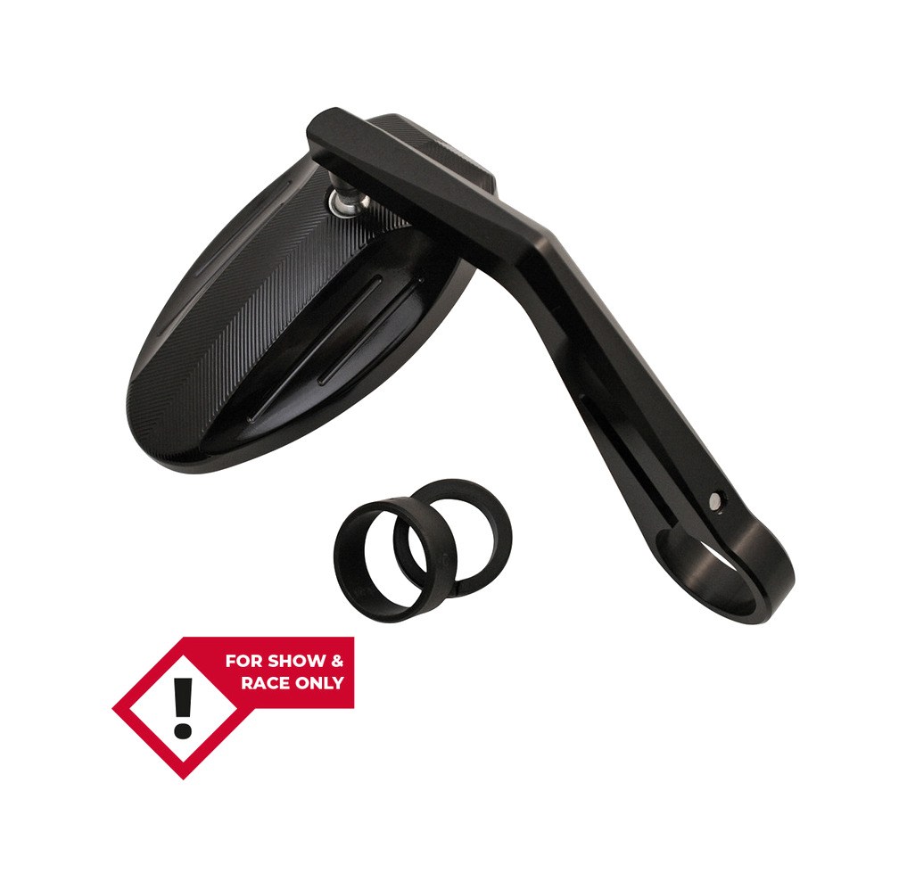 espejo retrovisor de extremo manillar con ranuras fresadas smart ferrara
