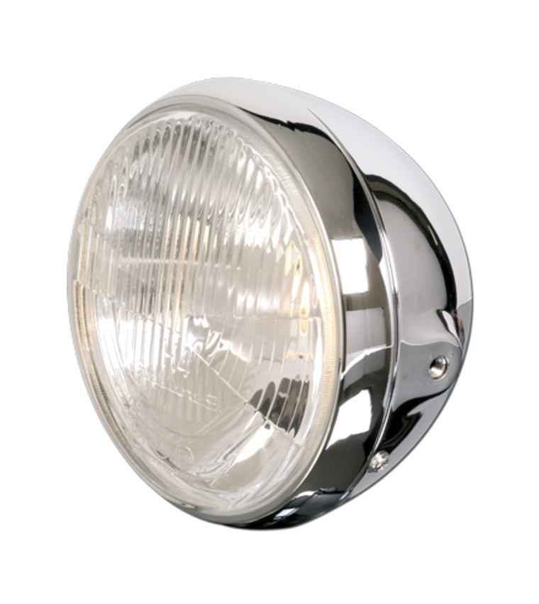 faro de siete pulgadas estilo británico en cromo smart british style