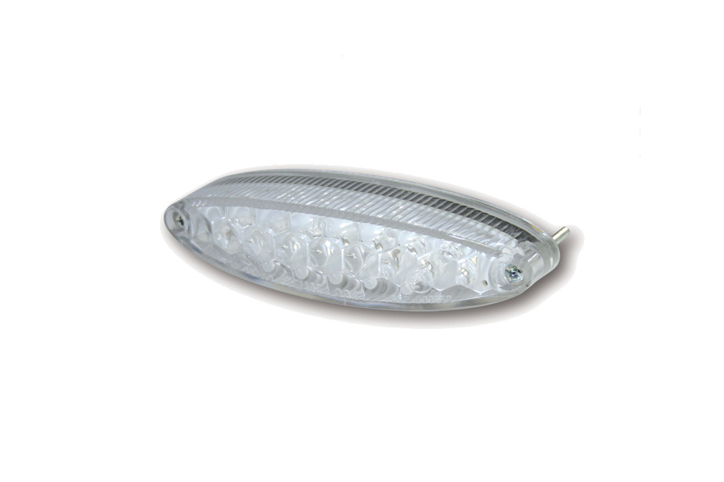 piloto trasero led mini con luz de matrícula y cristal transparente smart number1
