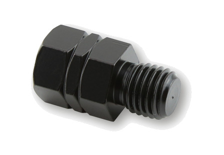 adaptador de retrovisor con orificio rosca izquierda sobre tornillo rosca derecha m10