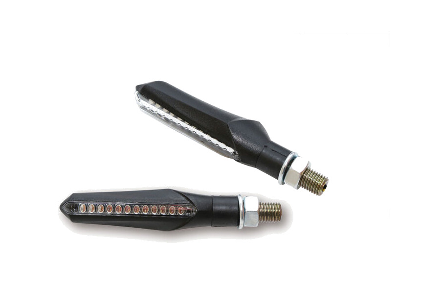 intermitente led secuencial con cristal ahumado y homologación smart run - par