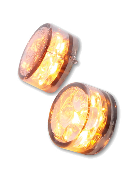 intermitente led con cristal ahumado y homologación e smart module sixteen e par