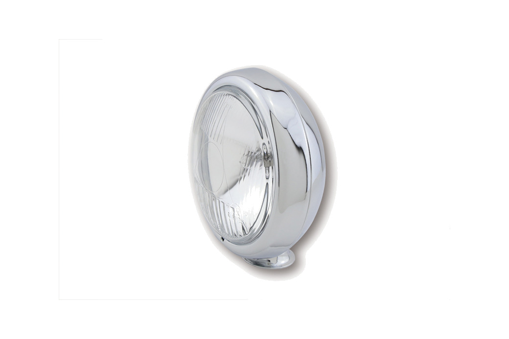 faro de conducción de pulgadas con carcasa plana cromada smart