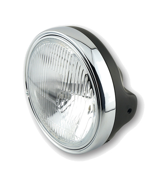 faro de siete pulgadas con inserto y cristal grabado brillante smart ltd h4 i