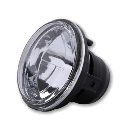 inserto de faro para luz de cruce de con lámpara incandescente y cristal transparente homologado e smart 90 mm h 7