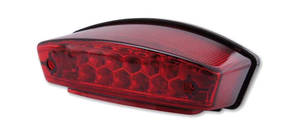 piloto trasero led monster con cristal y homologación smart monster - 1 pza