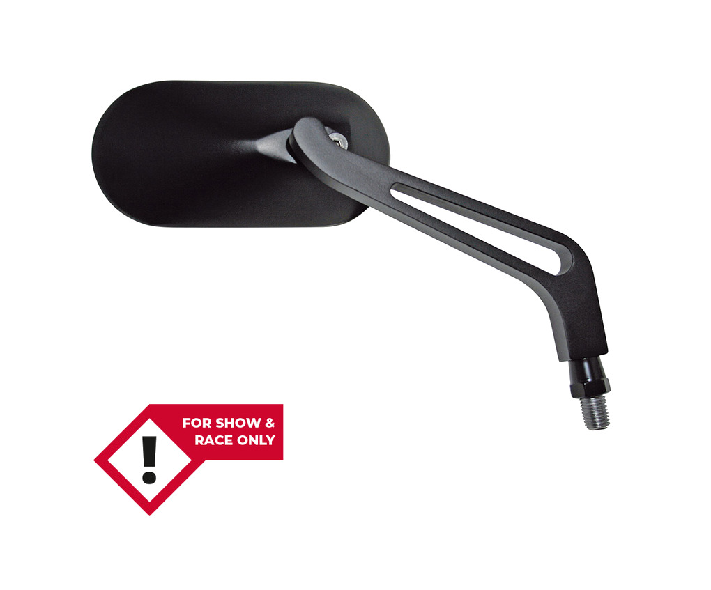retrovisor de manillar ovalado juego smart - oval par