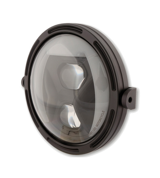 faro led de siete pulgadas tipo con reflector ahumado y montaje lateral pro r1 8