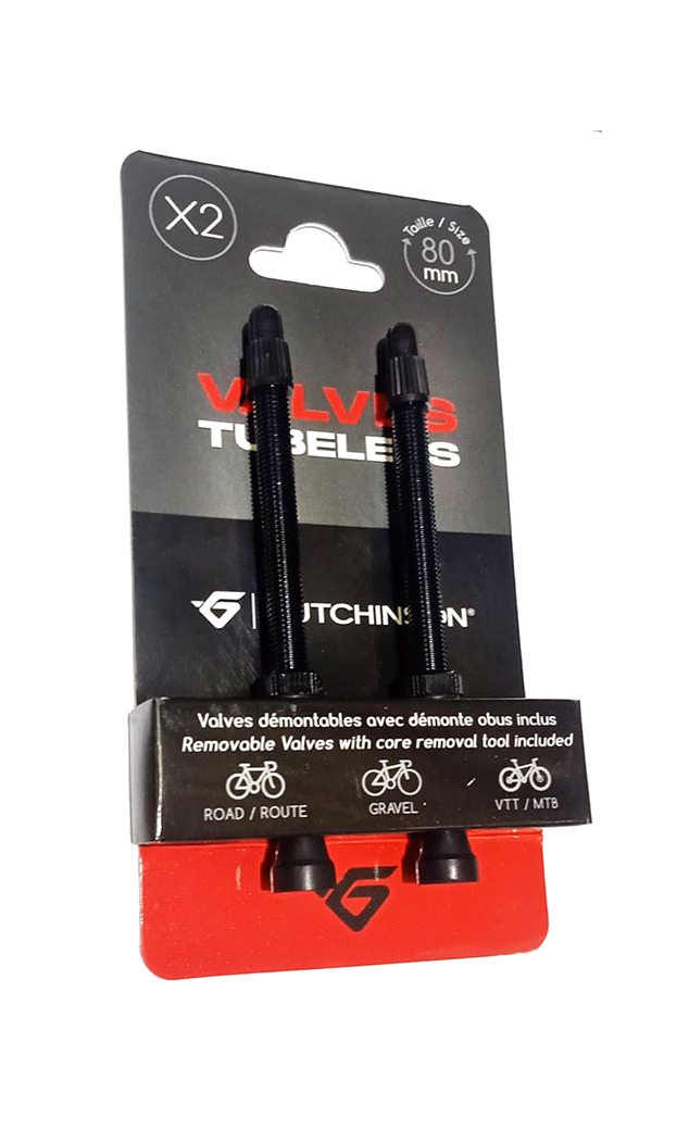 juego de válvulas aluminio para tubeless 80 mm