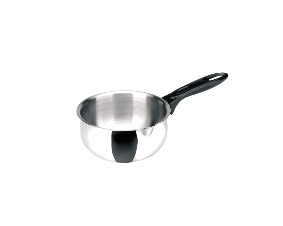 cazo de acero inoxidable con pico 16cm