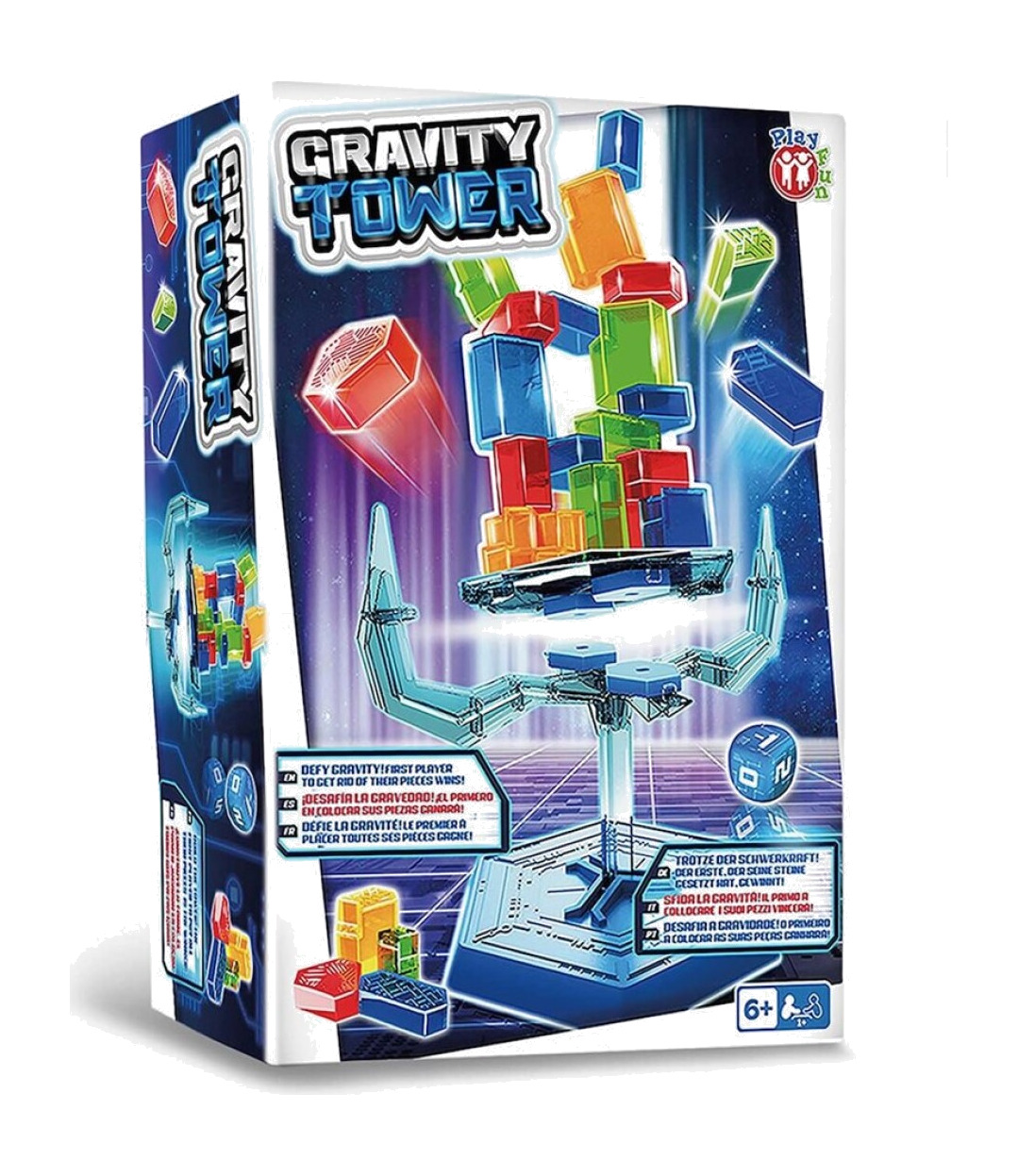 juego de mesa de habilidad gravity tower